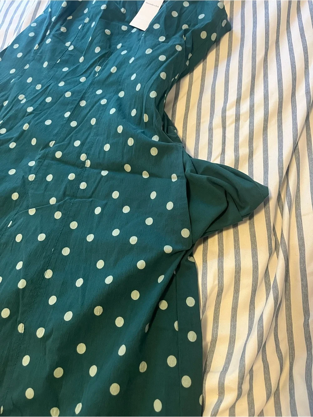 Abercrombie & Fitch Teal Green Polka Dot Sundress - Picture 6 of 6
